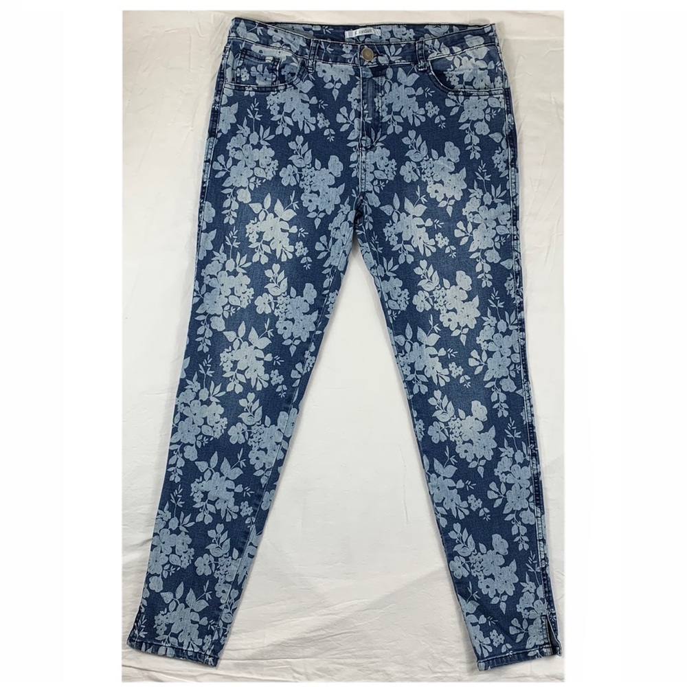K. Jordan Floral Denim Jeans Size 14